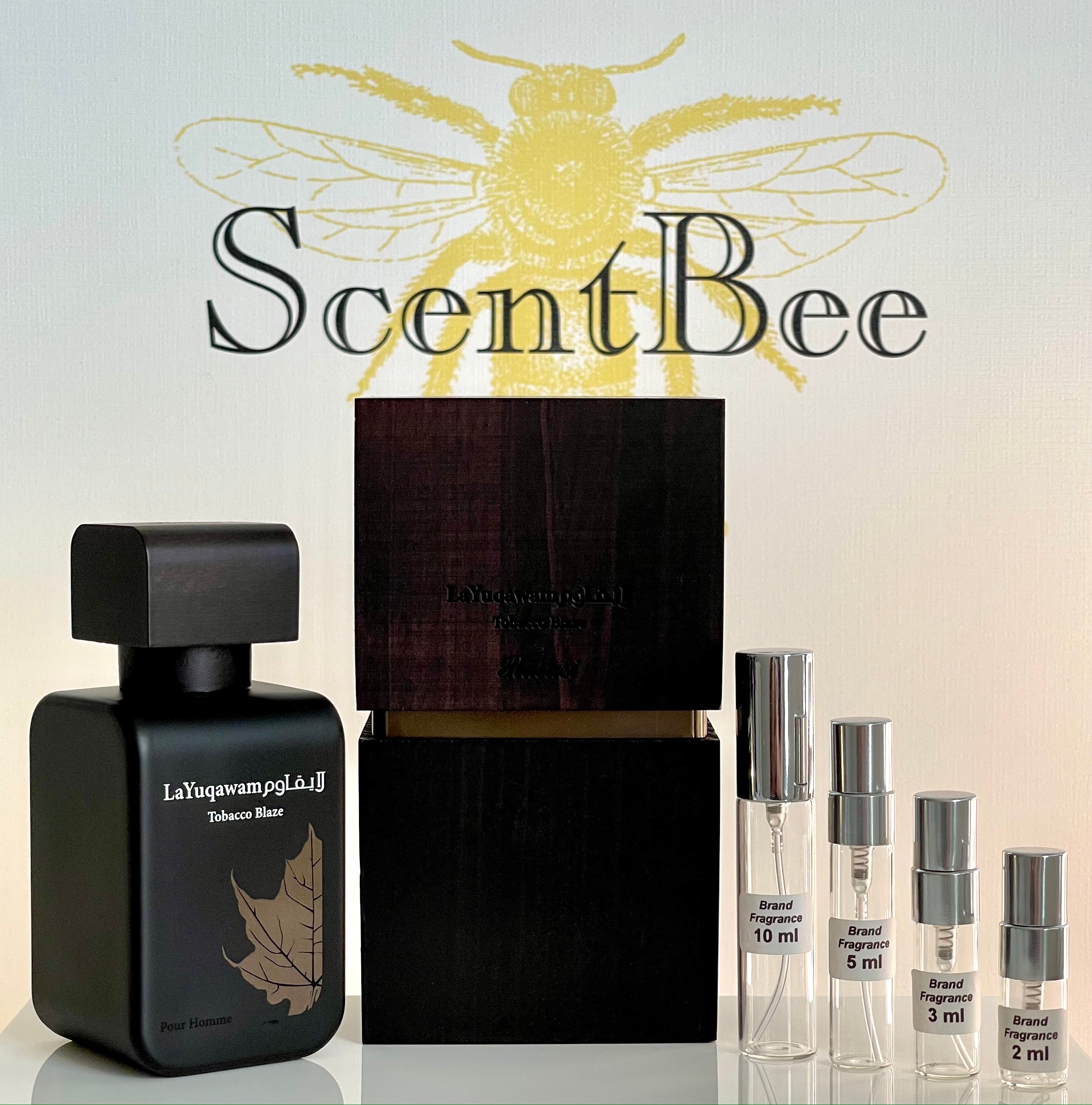 tobacco blaze cologne La Yuqawam featuring intoxicating white floral notes of lily of the valley and neroli Rasasi La Yuqawam Tobacco Blaze